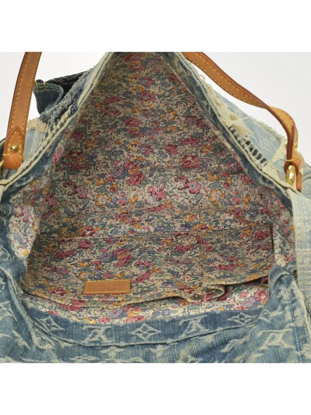 Louis Vuitton Patchwork Posty Messenger Bag Monogram Denim